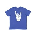thumbnail image 1 of Inktastic Rocker Horns Youth T-Shirt, 1 of 5