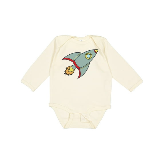 Inktastic Rocket Boys or Girls Long Sleeve Baby Bodysuit