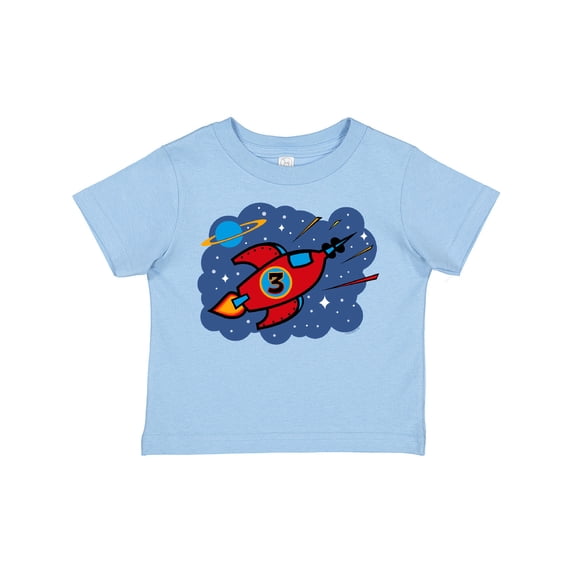Inktastic Rocket Ship 3rd Birthday Boys Toddler T-Shirt