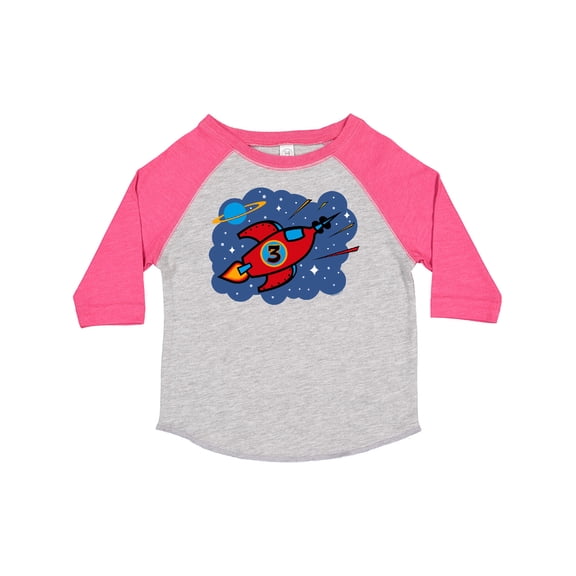 Inktastic Rocket Ship 3rd Birthday Boys Toddler T-Shirt
