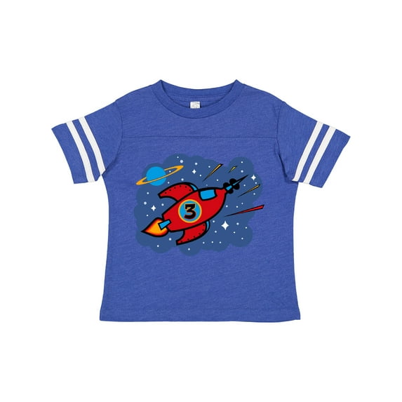 Inktastic Rocket Ship 3rd Birthday Boys Toddler T-Shirt