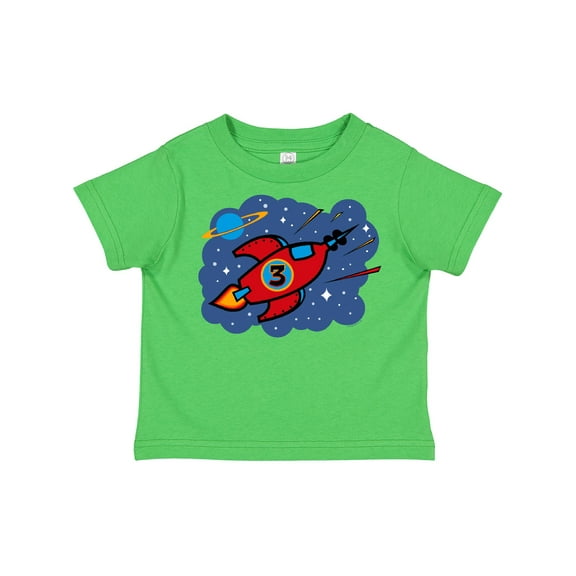 Inktastic Rocket Ship 3rd Birthday Boys Toddler T-Shirt