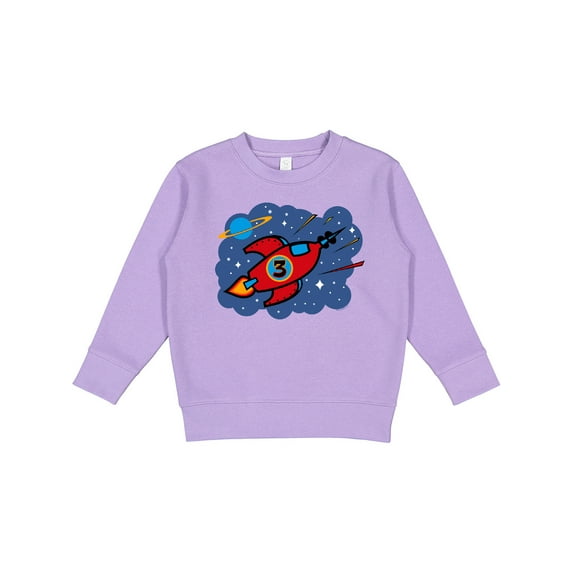 Inktastic Rocket Ship 3rd Birthday Toddler Sweatshirt
