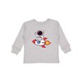 thumbnail image 1 of Inktastic Rocket Ship Astronaut Boys Long Sleeve Toddler T-Shirt, 1 of 5
