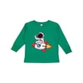 thumbnail image 1 of Inktastic Rocket Ship Astronaut Boys Long Sleeve Toddler T-Shirt, 1 of 5