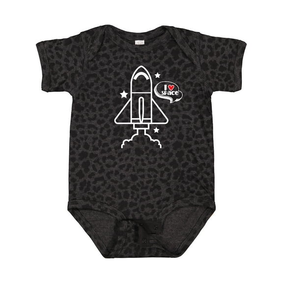 Inktastic Rocket Ship I Love Space Boys or Girls Baby Bodysuit