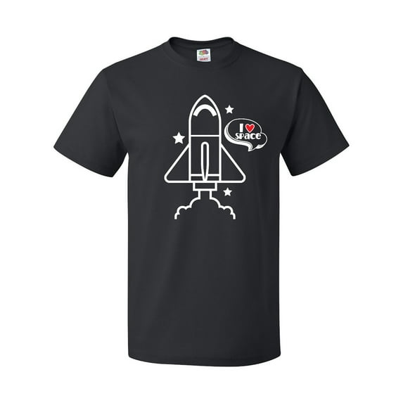 Inktastic Rocket Ship I Love Space T-Shirt