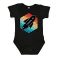 thumbnail image 1 of Inktastic Rocket Ship Retro Space Boys or Girls Baby Bodysuit, 1 of 5