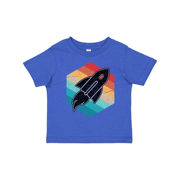 Inktastic Rocket Ship Retro Space Boys or Girls Toddler T-Shirt