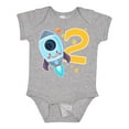 thumbnail image 1 of Inktastic Rocket Space Ship Happy Second Birthday Boys or Girls Baby Bodysuit, 1 of 5