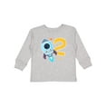 thumbnail image 1 of Inktastic Rocket Space Ship Happy Second Birthday Boys or Girls Long Sleeve Toddler T-Shirt, 1 of 5