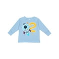 thumbnail image 1 of Inktastic Rocket Space Ship Happy Second Birthday Boys or Girls Long Sleeve Toddler T-Shirt, 1 of 5