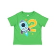 thumbnail image 1 of Inktastic Rocket Space Ship Happy Second Birthday Boys or Girls Toddler T-Shirt, 1 of 5