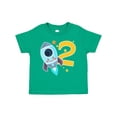 thumbnail image 1 of Inktastic Rocket Space Ship Happy Second Birthday Boys or Girls Toddler T-Shirt, 1 of 5