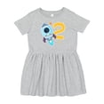 thumbnail image 1 of Inktastic Rocket Space Ship Happy Second Birthday Girls Toddler Dress, 1 of 5