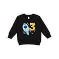thumbnail image 1 of Inktastic Rocket Space Ship Happy Third Birthday Toddler Sweatshirt, 1 of 4