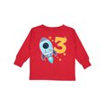 thumbnail image 1 of Inktastic Rocket Space ship Happy Third Birthday Boys or Girls Long Sleeve Toddler T-Shirt, 1 of 5