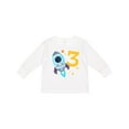 thumbnail image 1 of Inktastic Rocket Space ship Happy Third Birthday Boys or Girls Long Sleeve Toddler T-Shirt, 1 of 5