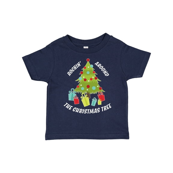 Inktastic Rockin' Around the Christmas Tree Boys or Girls Toddler T-Shirt