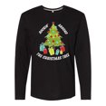 thumbnail image 1 of Inktastic Rockin' Around the Christmas Tree Long Sleeve T-Shirt, 1 of 5