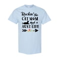 thumbnail image 1 of Inktastic Rockin' the Cat Mom and Aunt Life T-Shirt, 1 of 5