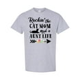 thumbnail image 1 of Inktastic Rockin' the Cat Mom and Aunt Life T-Shirt, 1 of 5
