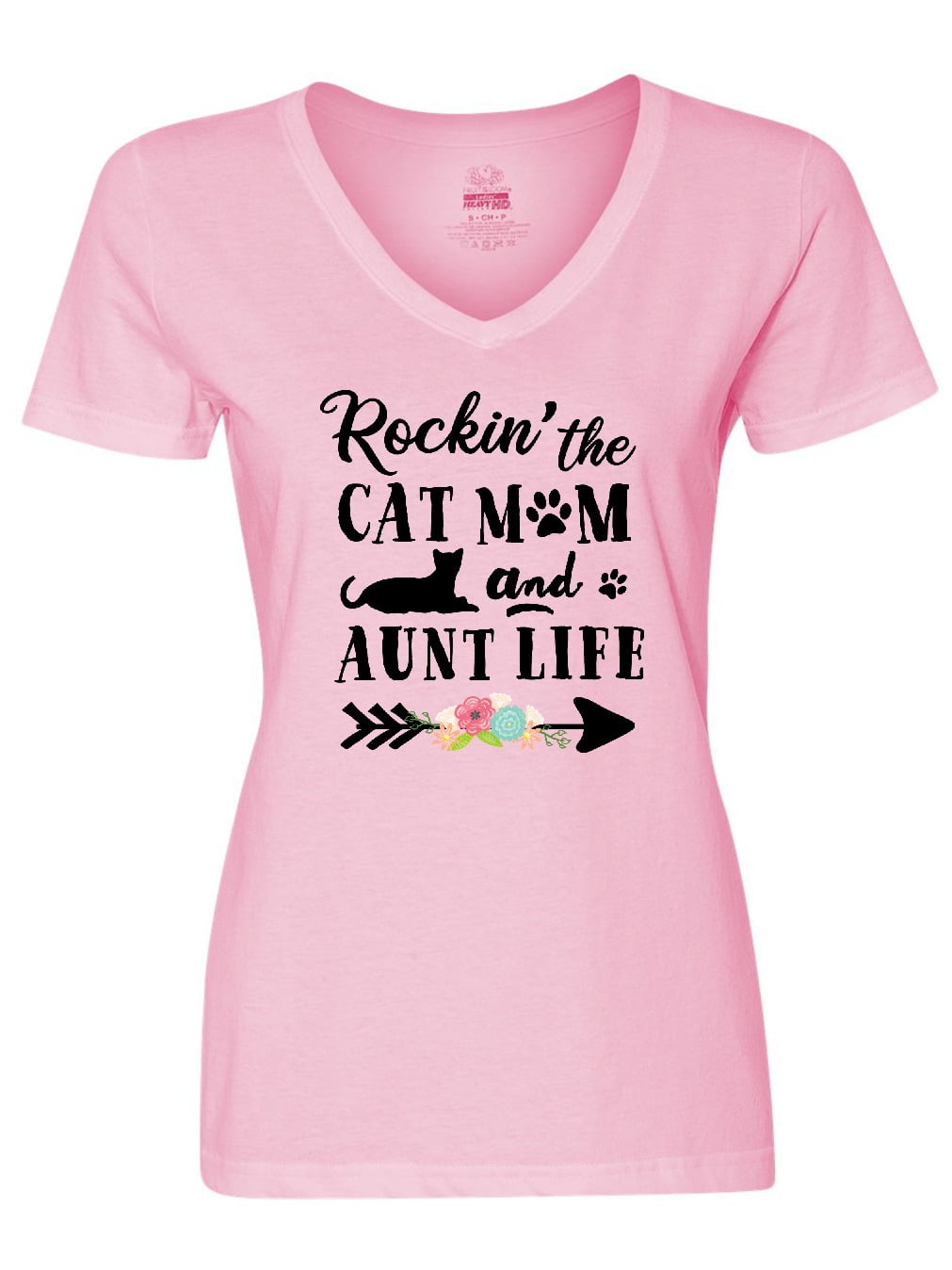 Rockin' The Cat Mom And Aunt Life For Women T-Shirt Rockin' The Cat Mom And Aunt Life For Women T-Shirt