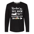 thumbnail image 1 of Inktastic Rockin' the Dog Mom and Grandma Life Long Sleeve T-Shirt, 1 of 5