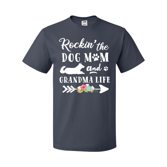 Inktastic Rockin' the Dog Mom and Grandma Life T-Shirt