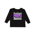 thumbnail image 1 of Inktastic Rocking The Purple for Lupus Awareness Boys or Girls Long Sleeve Toddler T-Shirt, 1 of 5