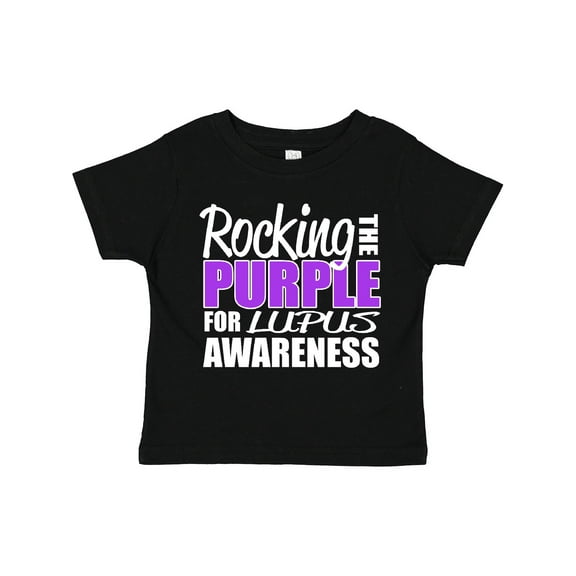 Inktastic Rocking The Purple for Lupus Awareness Boys or Girls Toddler T-Shirt