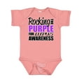 thumbnail image 1 of Inktastic Rocking the Purple for Lupus Awareness Boys or Girls Baby Bodysuit, 1 of 5