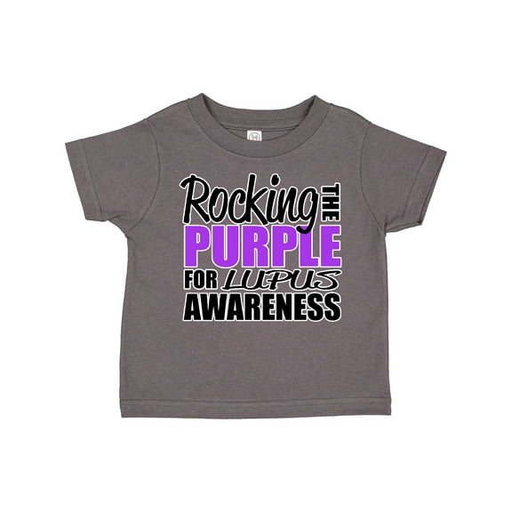 Inktastic Rocking the Purple for Lupus Awareness Boys or Girls Toddler T-Shirt