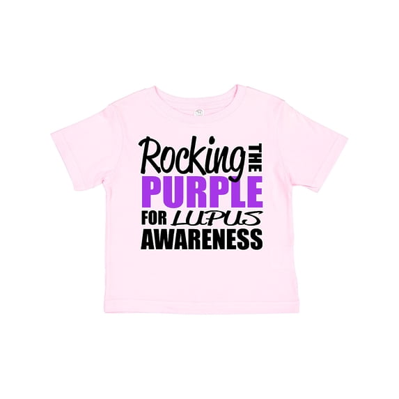 Inktastic Rocking the Purple for Lupus Awareness Boys or Girls Toddler T-Shirt