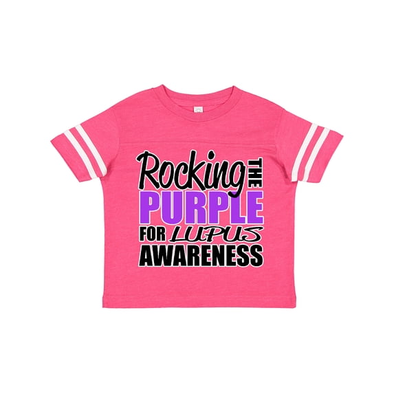 Inktastic Rocking the Purple for Lupus Awareness Boys or Girls Toddler T-Shirt