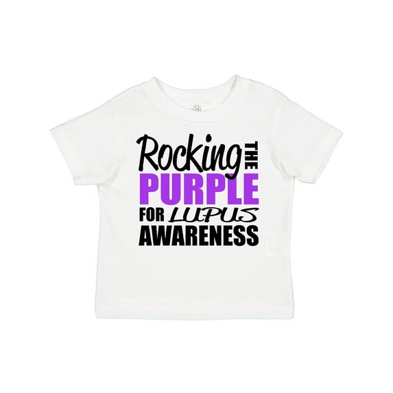 Inktastic Rocking the Purple for Lupus Awareness Boys or Girls Toddler T-Shirt