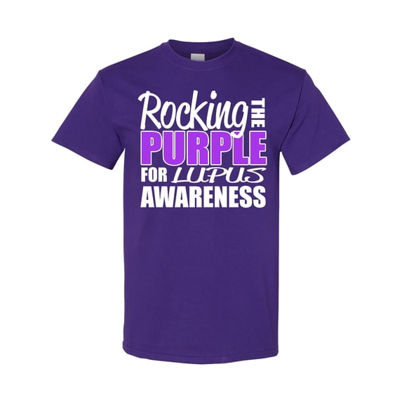 Inktastic Rocking the Purple for Lupus Awareness T-Shirt