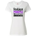 thumbnail image 1 of Inktastic Rocking the Purple for Lupus Awareness Women's T-Shirt, 1 of 5