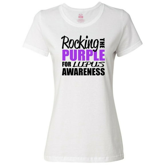Inktastic Rocking the Purple for Lupus Awareness Women's T-Shirt