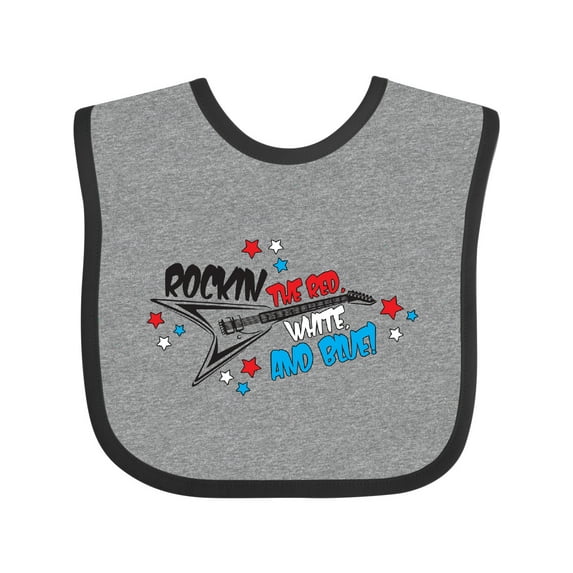 Inktastic Rocking the Red, White, and Blue Boys or Girls Baby Bib