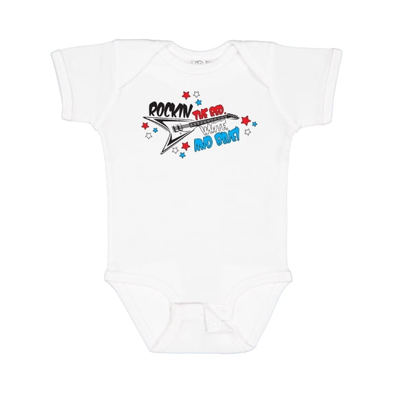 Inktastic Rocking the Red, White, and Blue Boys or Girls Baby Bodysuit