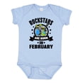 thumbnail image 1 of Inktastic Rockstars are Born in February Birthday Boys or Girls Baby Bodysuit, 1 of 5