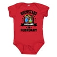 thumbnail image 1 of Inktastic Rockstars are Born in February Birthday Boys or Girls Baby Bodysuit, 1 of 5