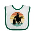 thumbnail image 1 of Inktastic Rodeo Barrel Racing Cowgirl Girls Baby Bib, 1 of 4