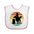 thumbnail image 1 of Inktastic Rodeo Barrel Racing Cowgirl Girls Baby Bib, 1 of 4
