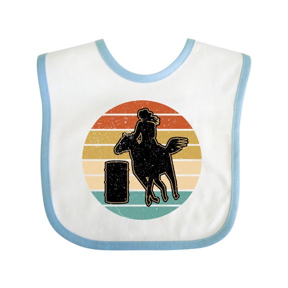 Inktastic Rodeo Barrel Racing Cowgirl Girls Baby Bib