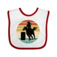 thumbnail image 1 of Inktastic Rodeo Barrel Racing Cowgirl Girls Baby Bib, 1 of 4