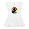 thumbnail image 1 of Inktastic Rodeo Barrel Racing Cowgirl Girls Baby Dress, 1 of 5