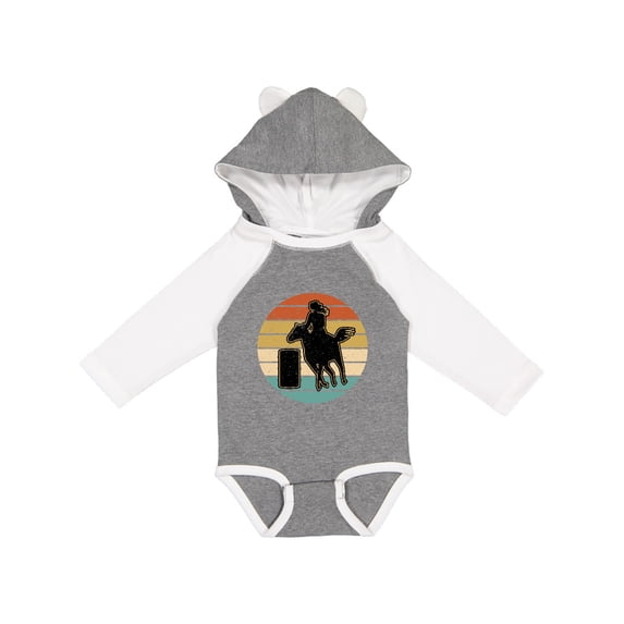 Inktastic Rodeo Barrel Racing Cowgirl Girls Long Sleeve Baby Bodysuit
