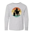 thumbnail image 1 of Inktastic Rodeo Barrel Racing Cowgirl Long Sleeve Youth T-Shirt, 1 of 5